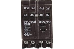 Eaton BQC2402120 Quad Breaker One 2 Pole 40 Amp and Two 1 Pole 20 Amp Common Trip, 1" x 1" x 1"
