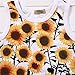 Newborn Baby Boys Girls Sleeveless Sunflower Button Romper Vest Sunsuit (12-18months, Yellow)