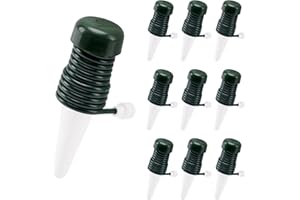 BYDOLL Plant Self-Watering Stakes Automatic Plant Watering Spikes for Indoor or Outdoor Plants,Houseplant Insert Watering Devices for Vacation Garden use,Drip Irrigation System for Plant（10 Pack)