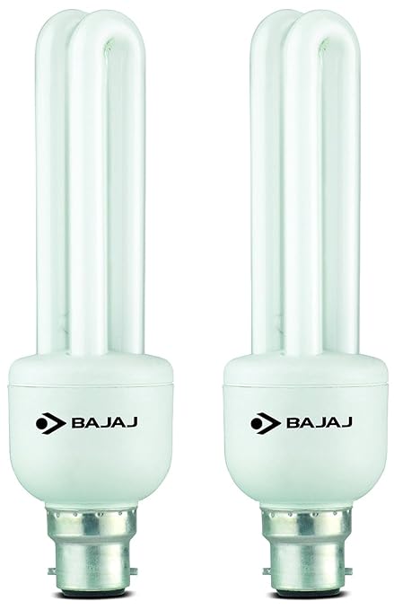 Bajaj Retrofit Miniz T3 Linear B22 15-Watt CFL (Pack of 2 and Warm White)