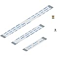 Geekworm 16Pin 0.5mm Pitch PCIe FFC Ribbon Cable Set 30mm/50mm/80mm for Raspberry Pi 5 & PCIe to NVMe SSD Adapter