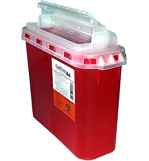 China 1 Quarts Sharps Container Medical China Sharp Container Waste Barrels