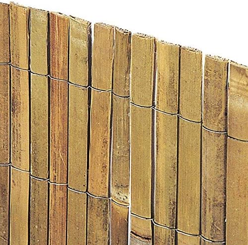 Schermo In Canna Di Bambù Reed Screening 110x600 Cm – Recinzione Per Privacy Da Esterno, Rotolo Naturale