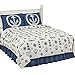 Coastal Seafaring Beach House Ocean Inspired Lightweight Quilt, Blue, Full/Queen
