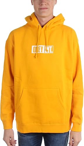 obey hoodie orange