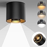 TuyuBEE 3-Color&Watt Zoomable Ceiling Spotlight Fixtures, Flush Mount Ceiling Light Fixture Dimmable LED Spot Lights Indoor, 