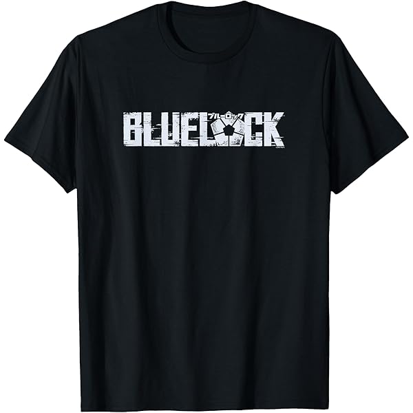 Amazon.com: Blue Lock Official Distressed Big Chest Japanese Logo