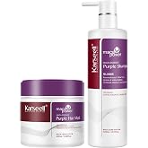 Karseell Purple Shampoo and Hair Mask Professional Neutralizes Brass &amp; Yellow Tones