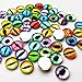 Mosheng Accessory 50pcs/25pairs Dragon Eyes Resin Flatback 10mm Assorted Styles Flatback Scrapbooking Embellishments DIY Scrapbooking Craft Accessory (10 mm)