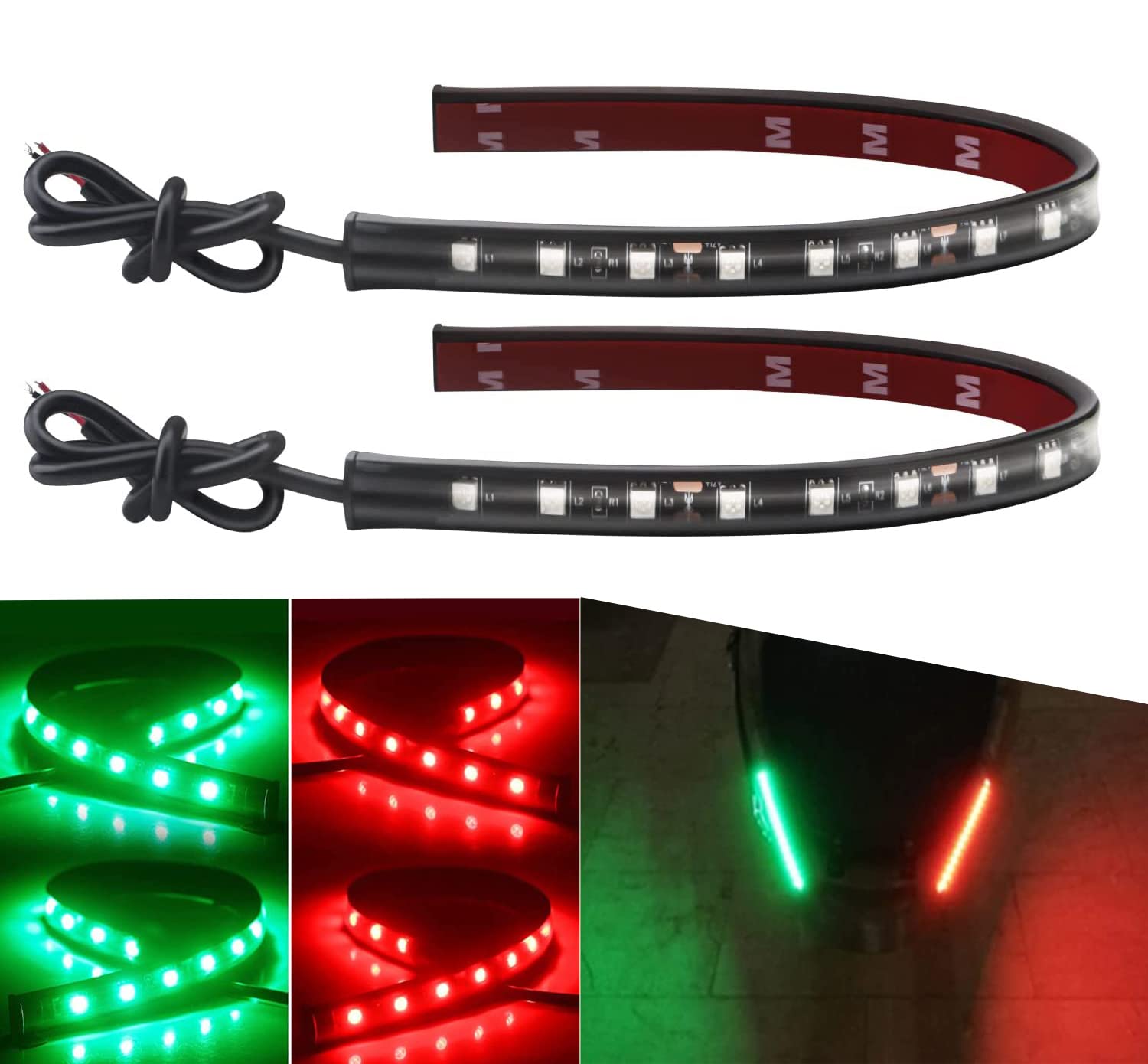 Keiurot LED Boat Navigation Lights Bow Light for Pontoon Kayak Yacht Boat Lights Marine Navigation Lights Kits 12V (1RED and 1Green)