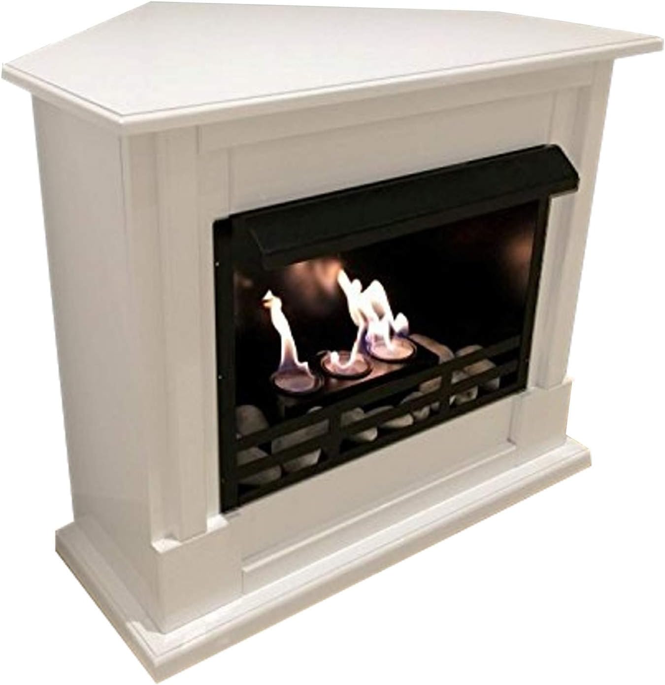 Corner Fireplace Apollo & Gel Fireplace with 27 Piece Set (Em) Amazon