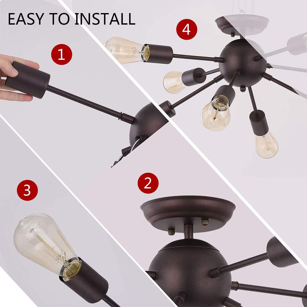 Techo Luz Techo Retro Ámpara Techo Creativa Lámpara Techo Vintage