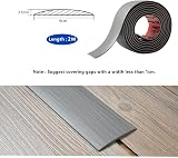 Zayejod Self Adhesive 2M PVC Floor Transition Strip Grey Wood Grain view 2