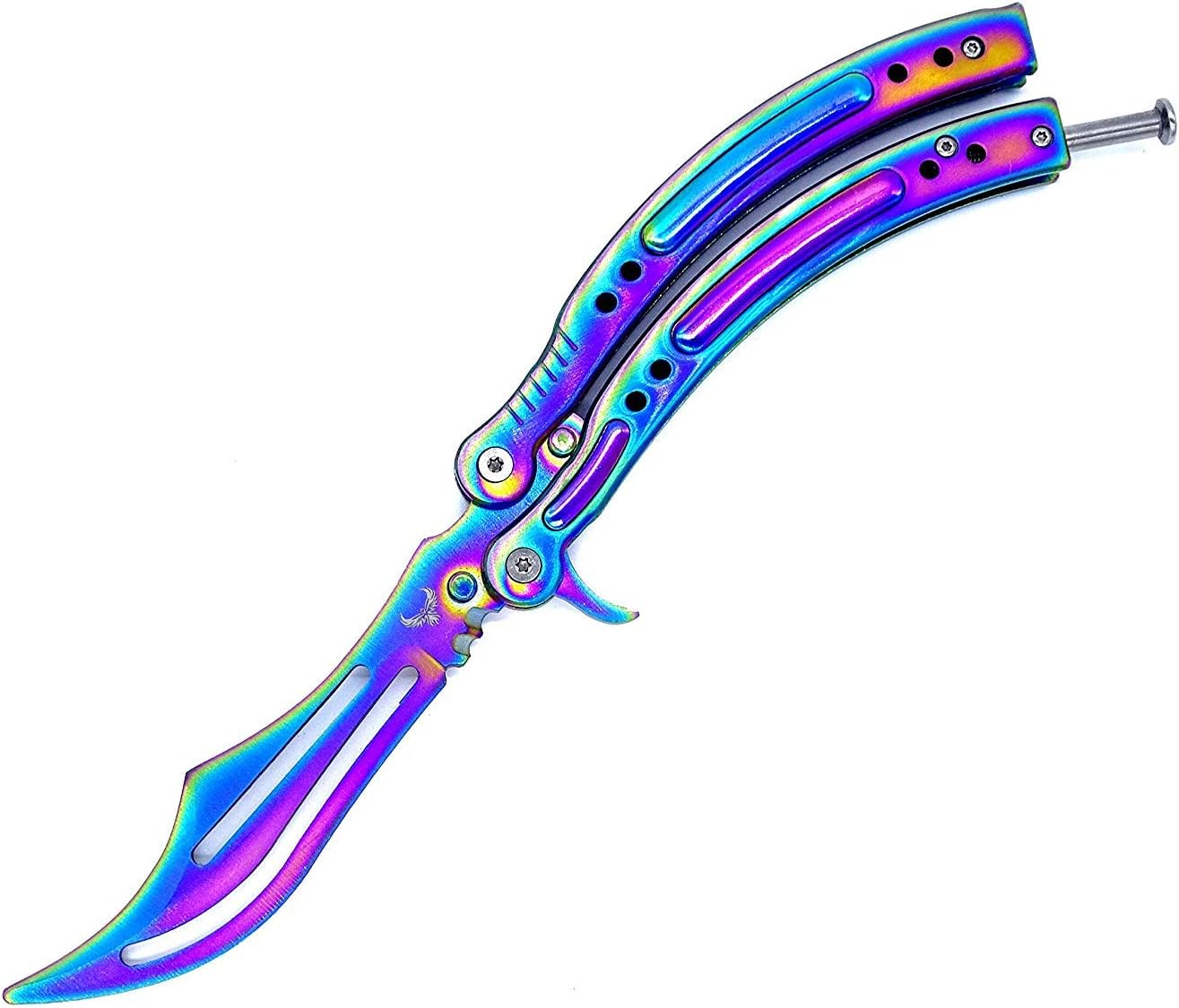 EpicKnives CS GO Balisong Trainer Butterfly Trainer Practice Knife csgo Butterfly Knife - 00-5 (Dull Blade) V2.1