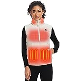 ORORO Women's Heated Down Vest with Rechargeable Battery, Lightweight Heated Vest with 800 Fill Power Down