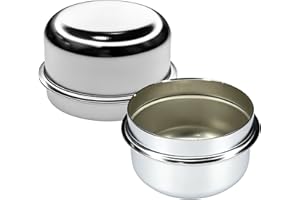 ESWW 2PCS 1.98" Trailer Hub Dust Caps, Trailer Axle Caps Kit, Wheel Bearing Dust Cap Cup Grease Cover Replacement, Hub Bearin