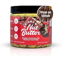 Amazon.com : Rainbow Nut Butter, Dubai Chocolate Bar Peanut Butter ...