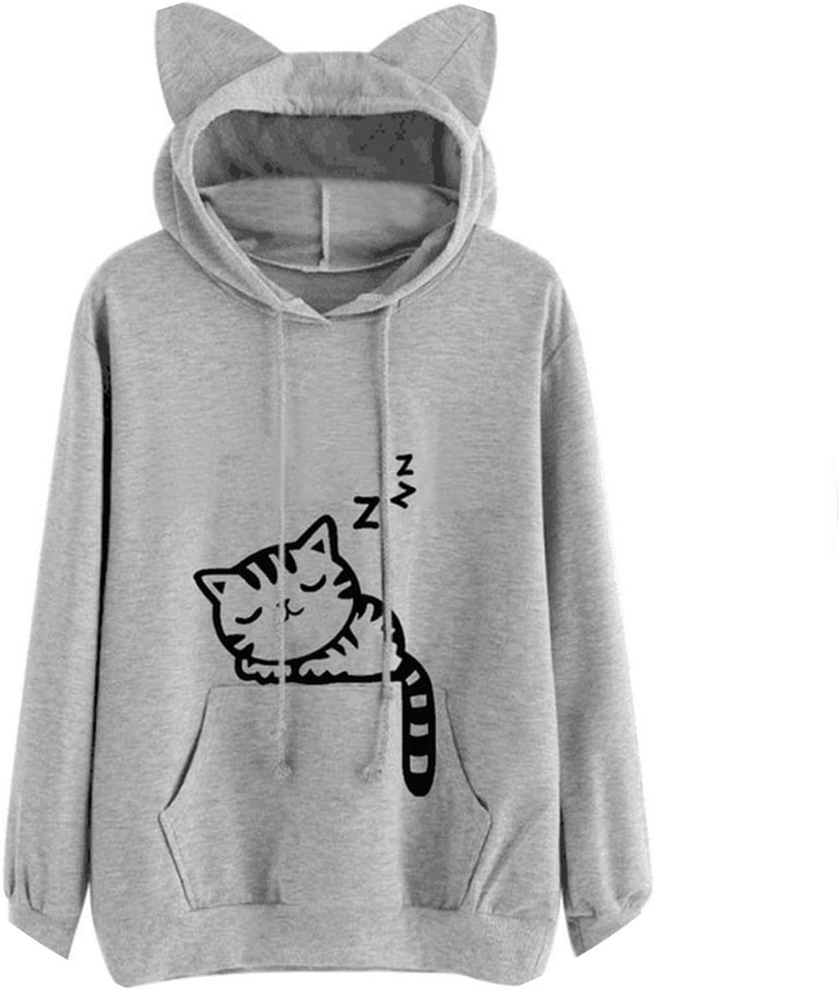 Sweatshirts Female Hoodie Women Long Sleeves Hoodie for Women Thicken Hooded Sweatshirt,XXX-Large,Greedy