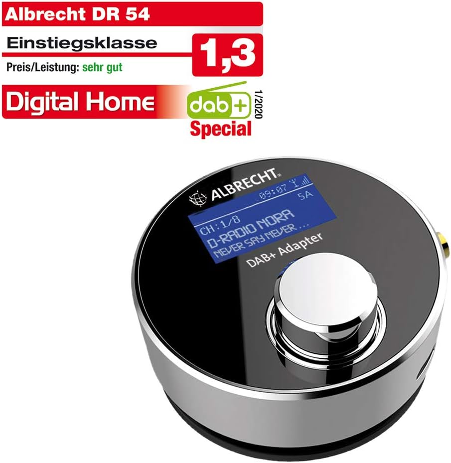 Albrecht DR 54 DAB+ digital radio adapter for car radio or living room 27259, wireless transmission via FM transmitter - Image 4