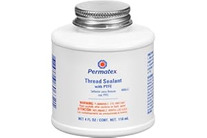 ITW Devcon 80632 Permatex Thread Sealant with PTFE, 4 oz Can, White