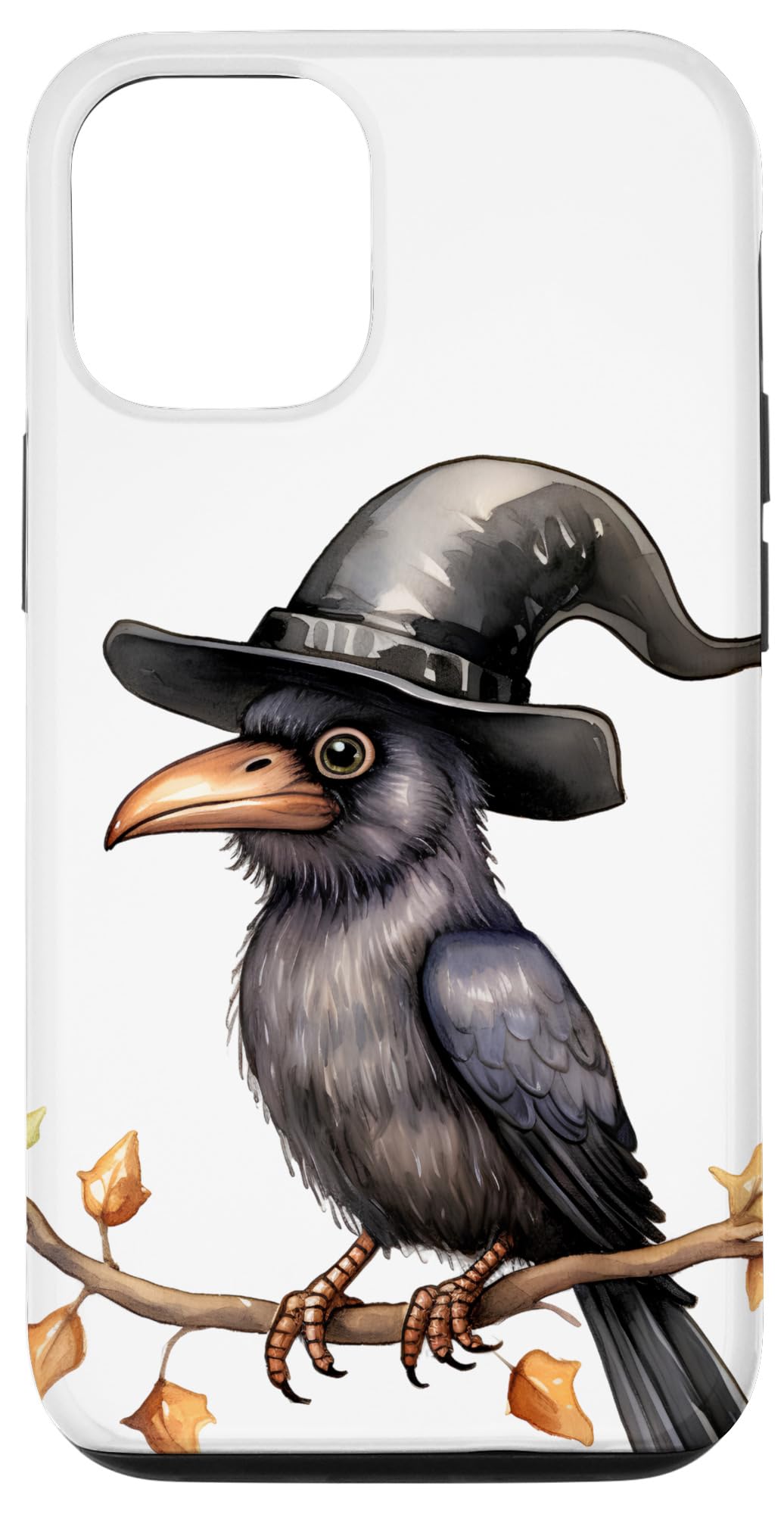 iPhone 13 Halloween Creepy Black Crow Bird Spooky Autumn Case