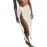 Verdusa Women's Swim Cover Up Skirt Beach Bathing Suit Cover Up Skirts Vacation Outfits