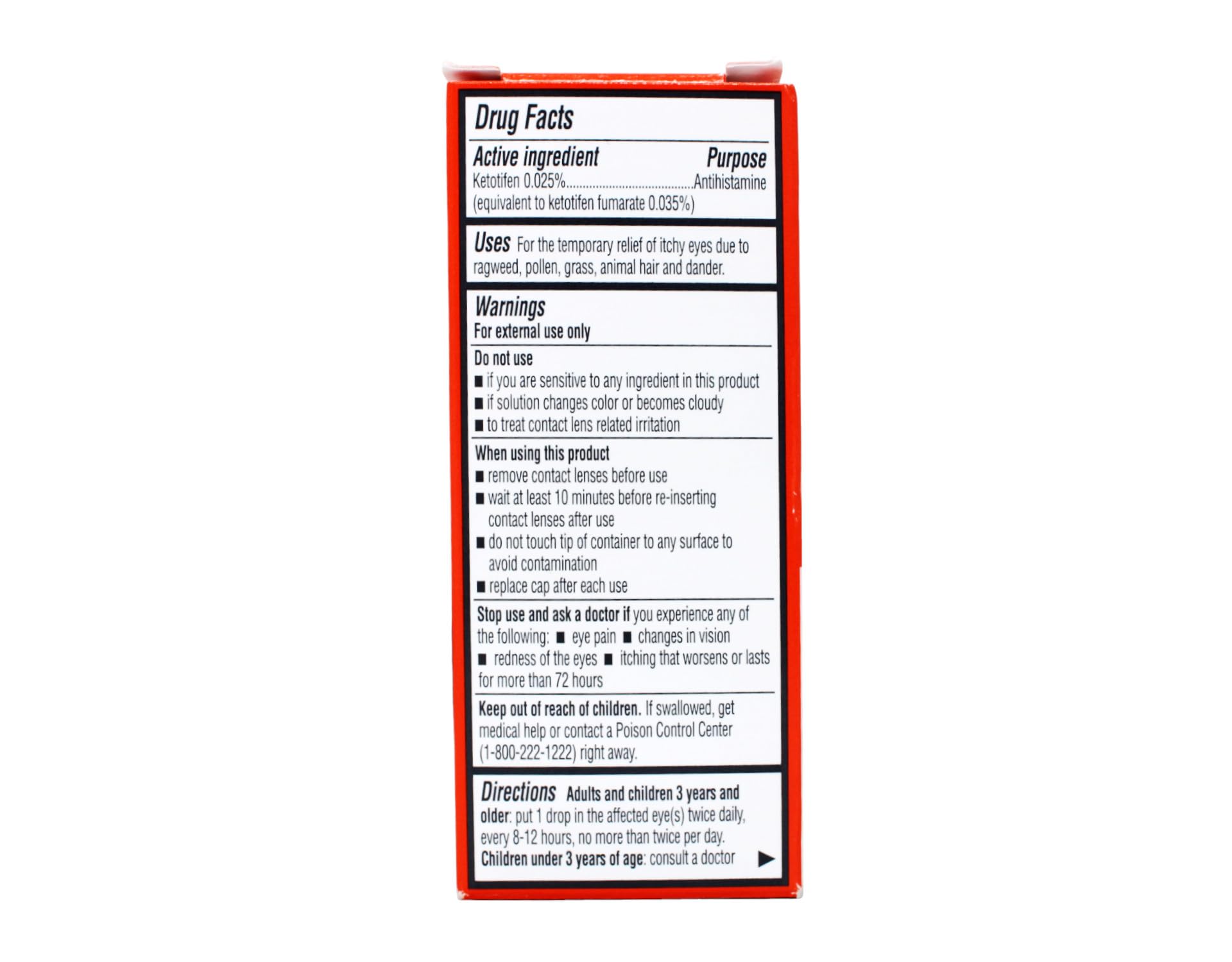 RUGBY LABORATORIES Eye Itch Relief Antihistamine Drops 0.17 Fl Oz