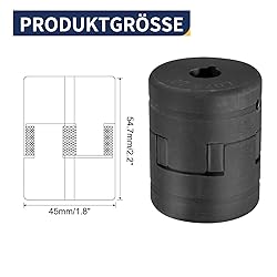 uxcell 1/2" to 1" L075 Flexible 3-Piece L-Jaw