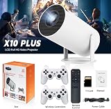 TechBrix X10 Plus Retro Game Console Projector 4K HDMI WiFi 2 Controllers view 4