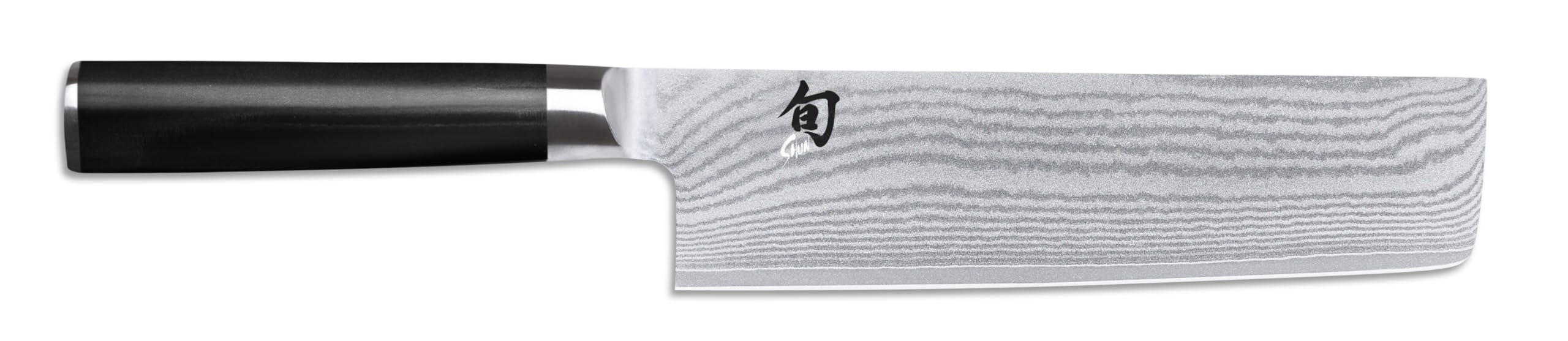 KAI Shun Classic Nakiri 16,5 cm lunghezza lama - Coltello damasco 32 strati VG MAX nucleo - 61 HRC - Manico in legno Pakka - Made in Japan - coltello da cucina giapponese coltello universale forgiato