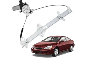 ISINFLASH 741-306 Front Left Driver Side Power Window Regulator with Motor Assembly Compatible with Honda Accord 2003 2004 2005 2006 2007 Replace 741306 72250SDAA02