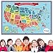 Handy Essentials Kids USA Map, Dry Erase Decal, Wall Decals [24 x 36 inches]
