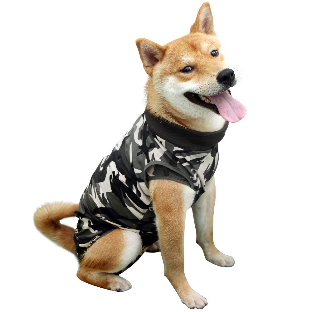 Dog Recovery Suit Cat Abdominal Wound Protector Puppy Medical Surgical Clothes Post-operative Vest Pet After Surgery Wear Substitute E-collar & Cone — image 1