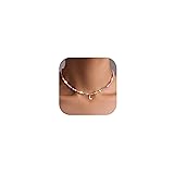 Poxtex Cute L Initial Necklaces for Girls Women