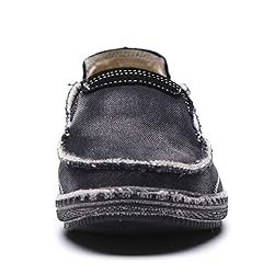 VILOCY Mens Slip on Deck Shoes Zero Drop Casual