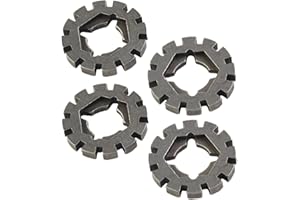 4-Pack Oscillating Saw Blade Adapter for Multi-Master Tools — 25mm (1 in) Oxidation-Resistant Steel Shank Adapter, Grey, for 