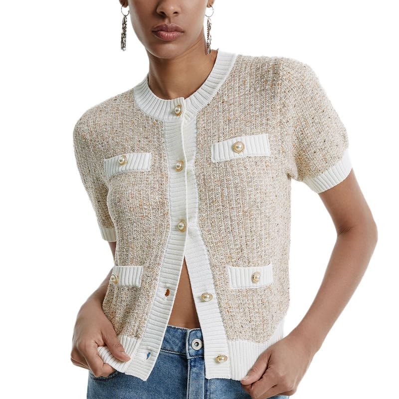 Womens Cardigan Maje Cardigan White MAJE Ivory Women's Cardigan YOOX