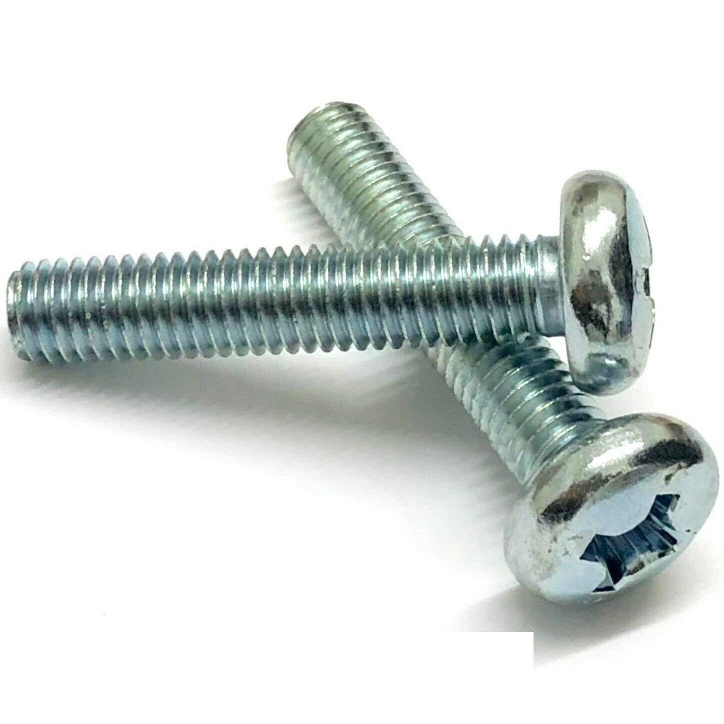 KADco® Machine Screw Pozi Pan Head Drive Bolts Screws Steel Zinc Plated DIN 7985 (M8 x 40mm (10 pcs))