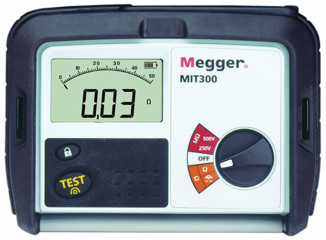 Megger MIT330EN Insulation Tester, 1000 Megaohms Resistance, 250V