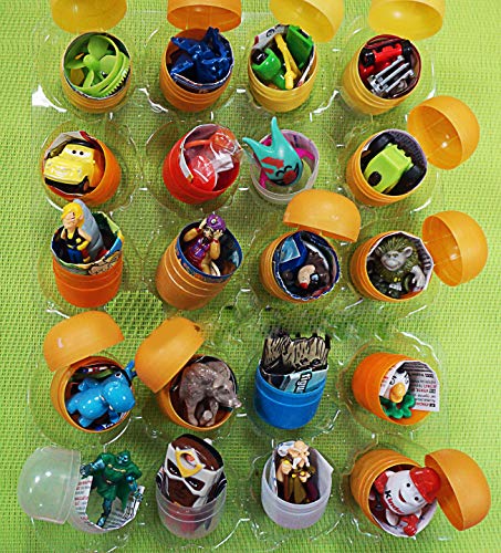 20psc for Boys Toys from Kinder Surprise Eggs (1.7 inches) and Other Eggs chupa-chups and otherin Eggs in Shells Capsules Party Favor Toy Filled Easter Eggs
