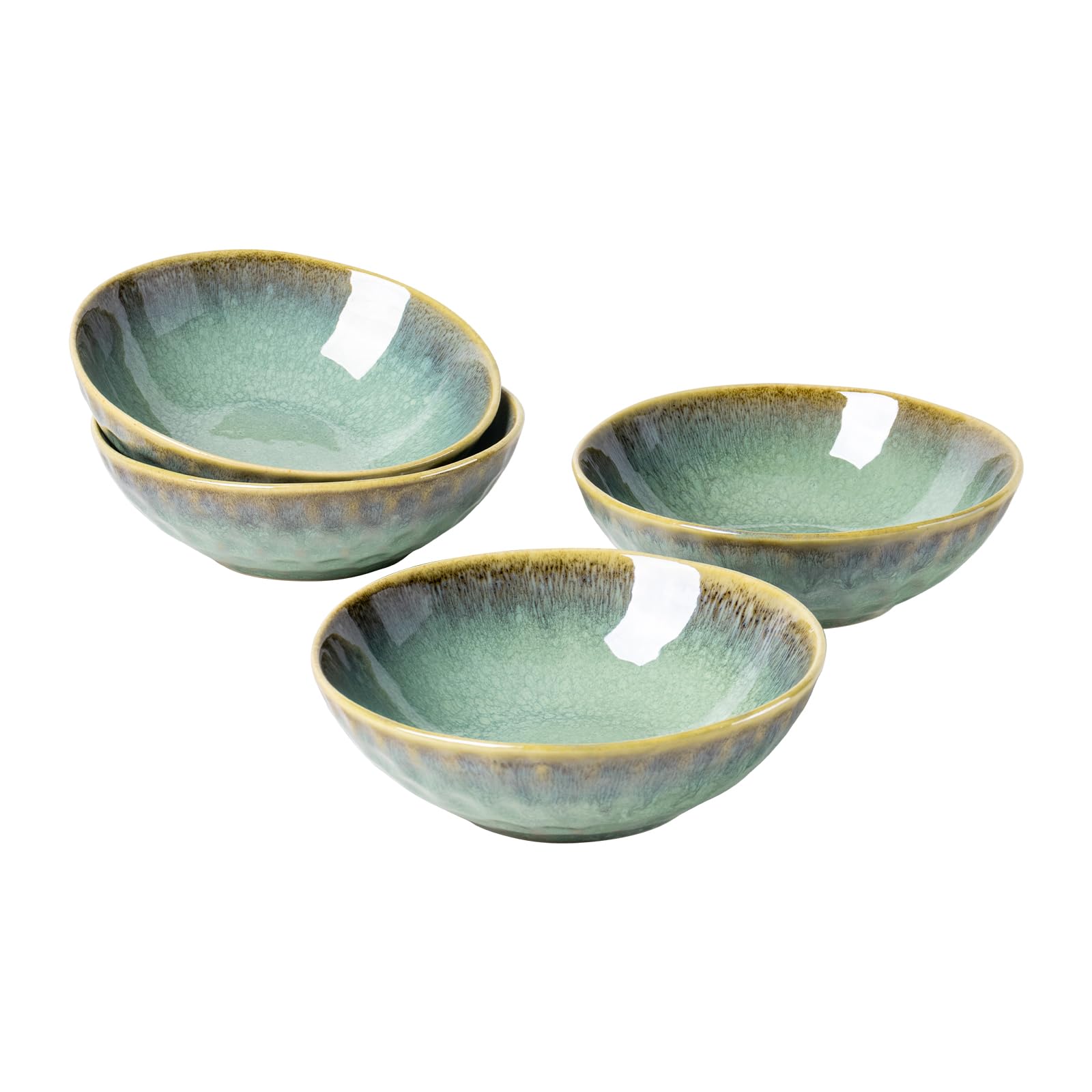 Henten Home Bowls Set of 4 Bowls 750 ml Cereal Bowls Stoneware Set / Soup Bowls Ceramic Bowls Ramen Retro