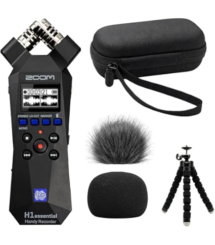 Amazon.com: Zoom H1essential Handy Recorder Bundle with Over-Ear