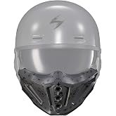ScorpionEXO Covert X Optional Replacement Chin Cover for Covert X Helmets Mask Bandana (Cement Grey)