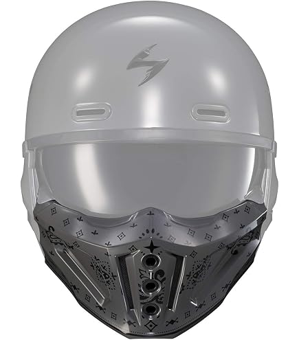 ScorpionEXO Covert Optional Replacement Chin Cover for Covert Helmets Samurai (Glow In The Dark Red) : Automotive