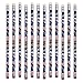 156 Piece Mega Patriotic Toy Novelty Assortment; 72 Patriotic Glitter Tattoos, 12 Patriotic Necklaces, 12 Patriotic Pencils, 12 Patriotic Sticker Sheets; and 48 Erasers.