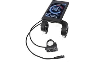 Dpofirs EBike Scooter LCD Display Panel | Waterproof Color Screen with USB Port 6 Pin Connector for 24V 36V 48V 60V Electric 