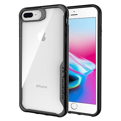 EFFENX iPhone 8 Plus case,iPhone 7 Plus Case,Clear PC Back Cover Soft Rubber TPU Bumper Anti-Scratch Shockproof case for iPhone 7 Plus 5.5-Inch