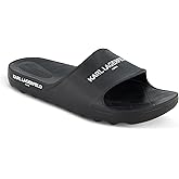 KARL LAGERFELD mens Logo Print on Band Pool Slide