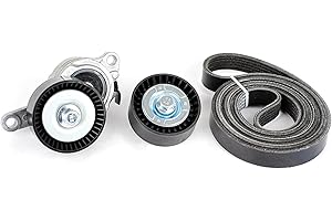 Baxzl Idler Pulley and Belt Tensioner Kit Serpentine Belt Kit for Suzuki Grand Vitara SX4 2009 2010 2011 2012 2013 2.0L 2.4L L4 Replaces 1754054L00 36323 6PK2045 17540-54L00 17521-54L31 1753078K01