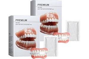 MANUTOX Premium Denture, Premium Dentures, Advanced Full Denture Set, Silicone Reline Dentureset, Denture Reline Kit (2set)